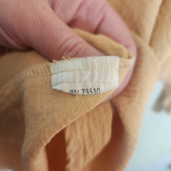 Ivy Jane Pale Yellow Dolman Sleeve Blouse Size XS Boho Peasant Lounge - Picture 4 of 14